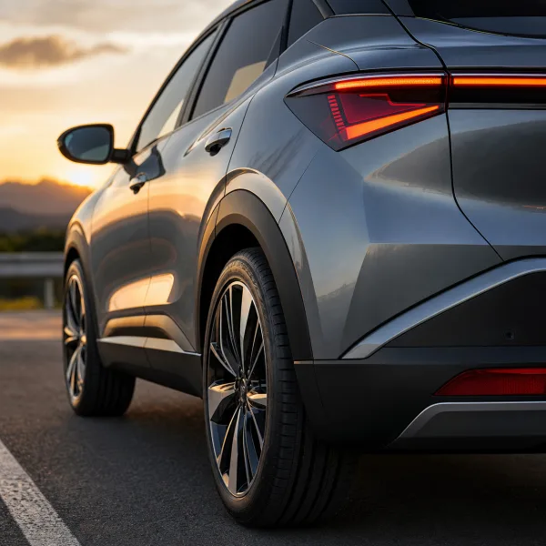 Hybrid crossover rear detail