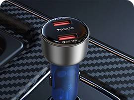 Yesido 18W USB CarCharger with 2 Ports